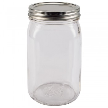 SOLD OUT - Ball Wide Mouth SMOOTH SIDED Quart Jars & Lids x 12 